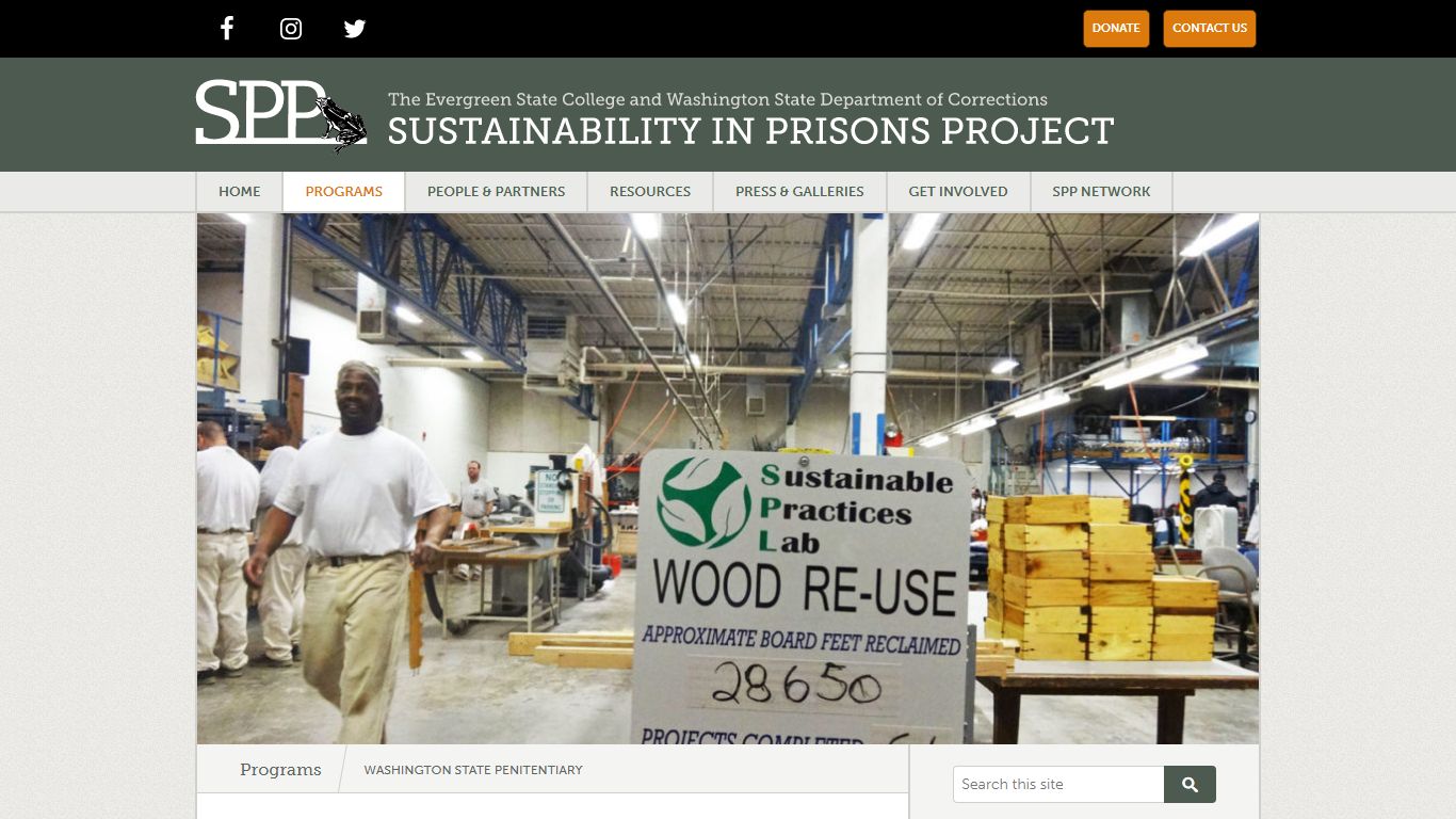 Washington State Penitentiary | Sustainability in Prisons Project